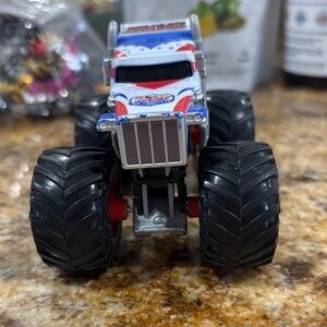 Kids Monster Truck Toy - Red, White & Blue